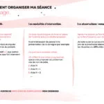 Comment organiser ma séance de stage ?